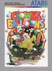 Clowns & Balloons Atari 5200 US box art
